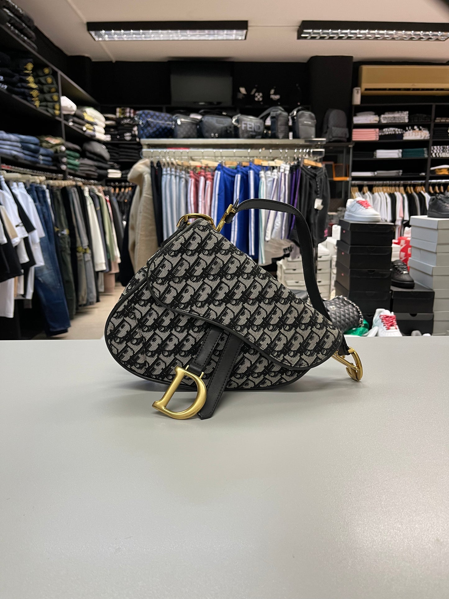 Christian Dior Canvas - Saddle Bag