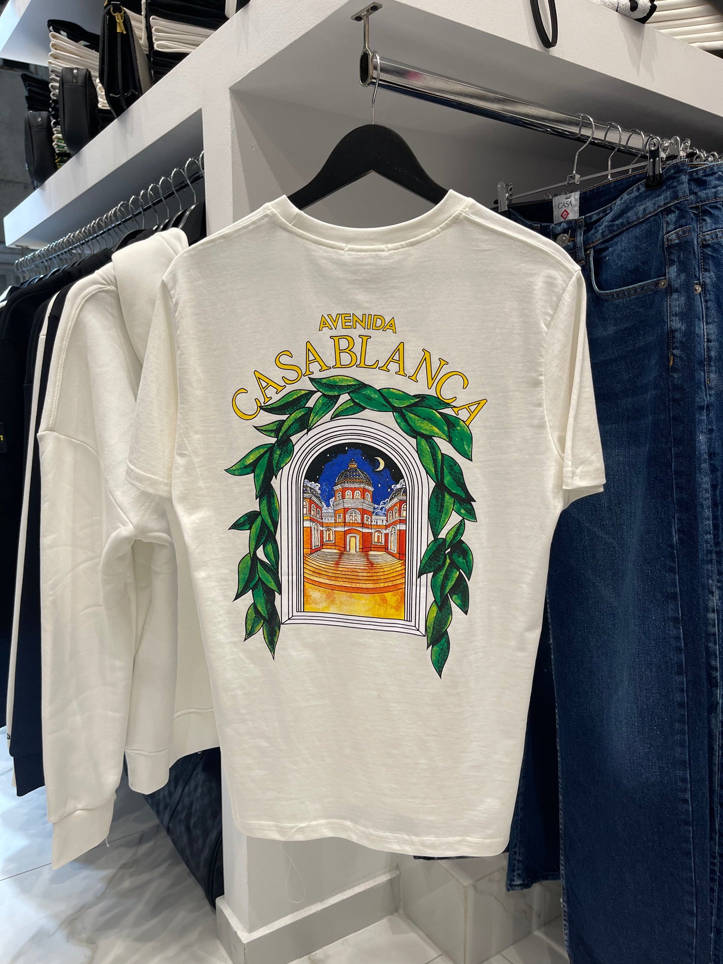 Casablanca Avenida White - T-Shirt