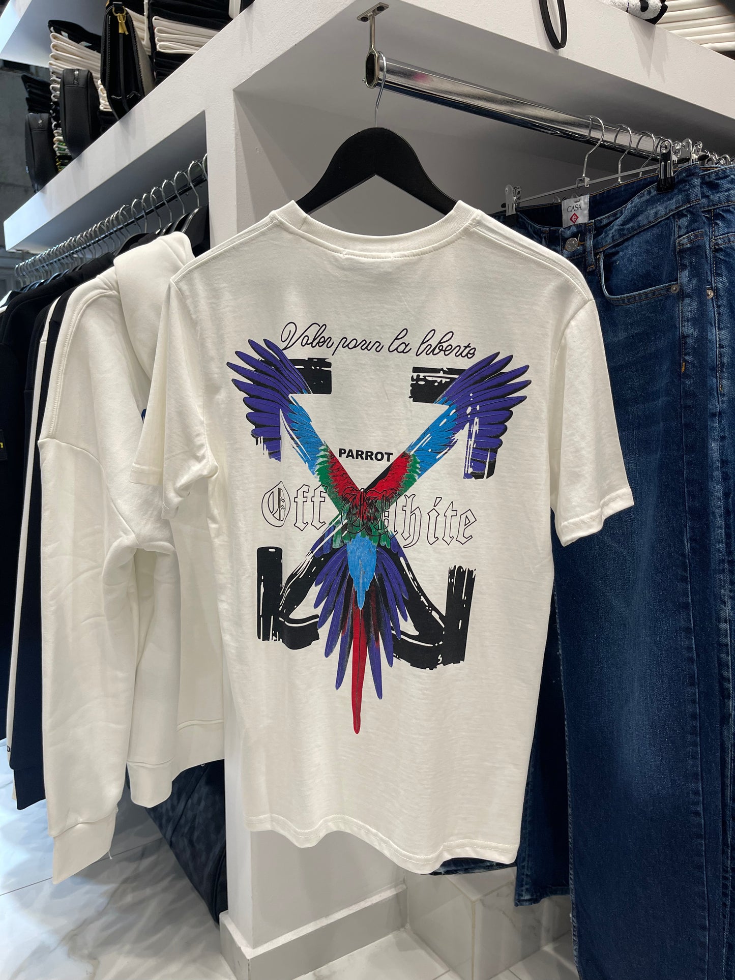 OffWhite Parrot White - T-Shirt
