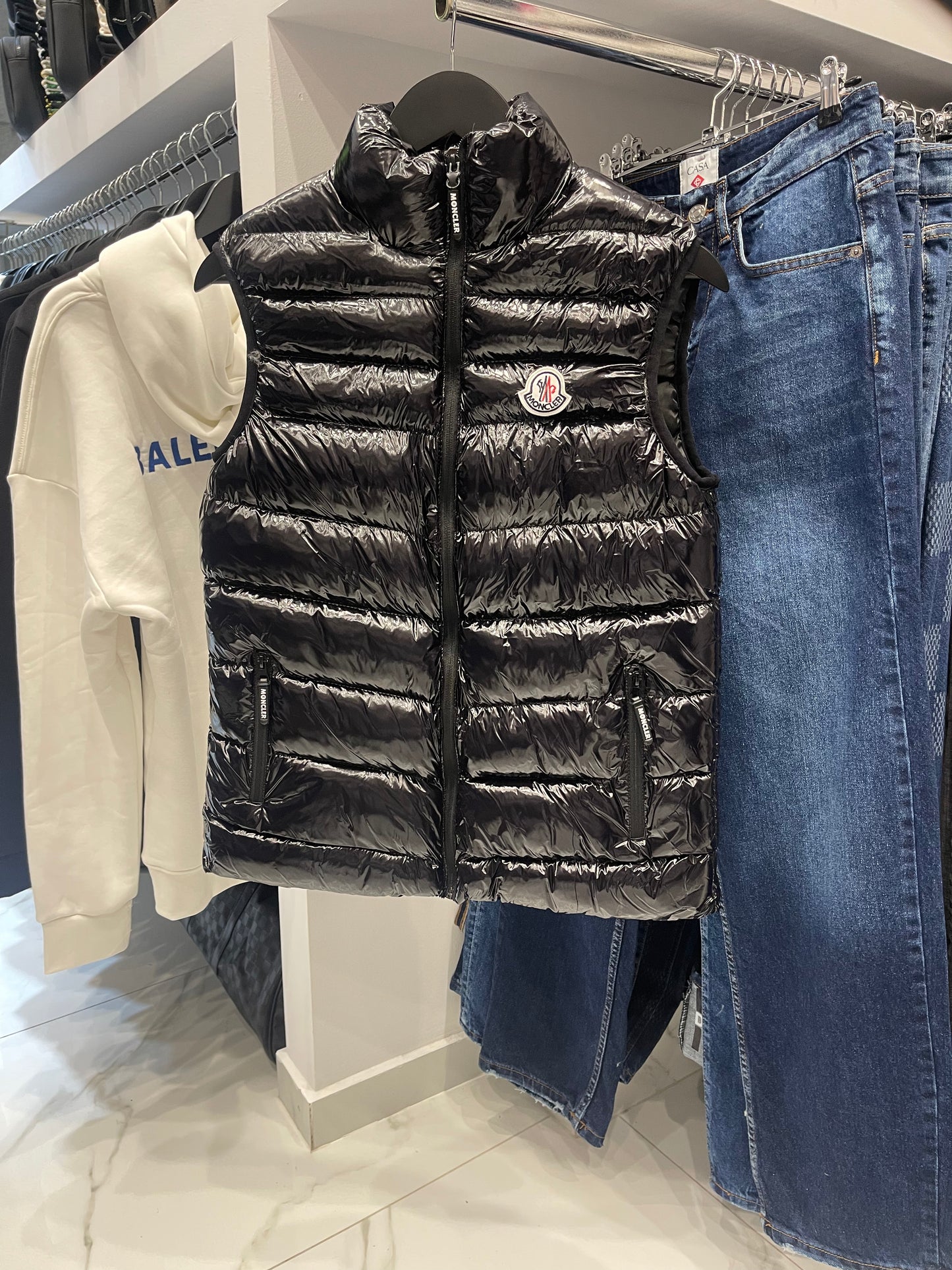 Moncler Vest - Black Glossy