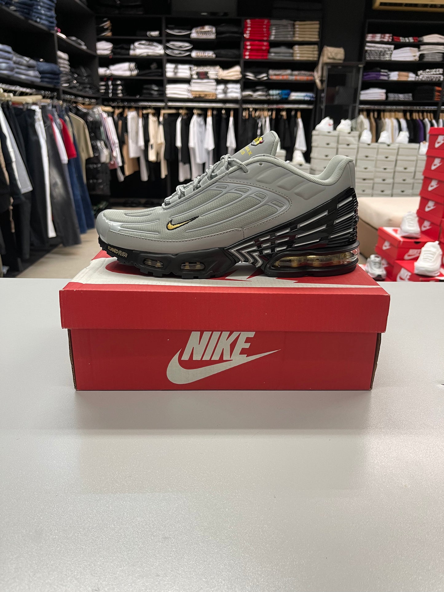 Air Max Plus TN 3 - GS Black Bone Yellow