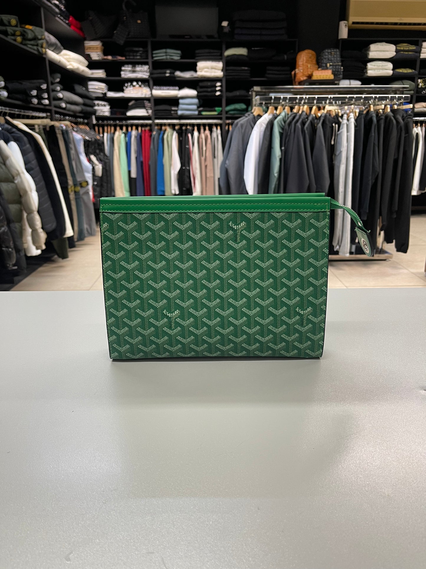 Goyard Pouch Green - Handle Bag
