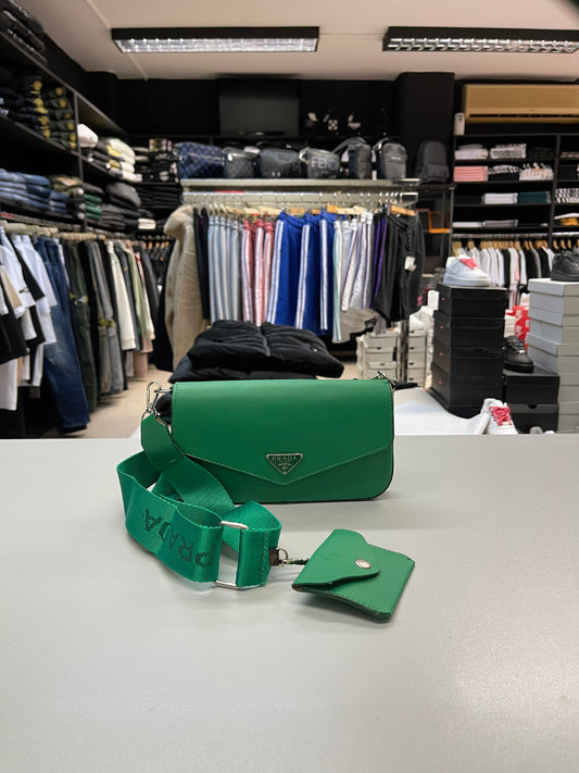 Prada Nylon Green - Pouch Handbag - V23SHOP.GR