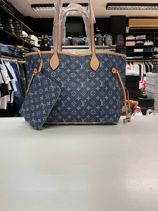 Louis Vuitton Monogram Neverfull Dark Jean - Shoulder Bag
