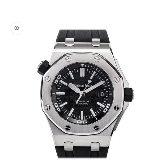 Audemars Piguet Royal Oak Offshore Diver Black Dial Black Rubber Men's Watch