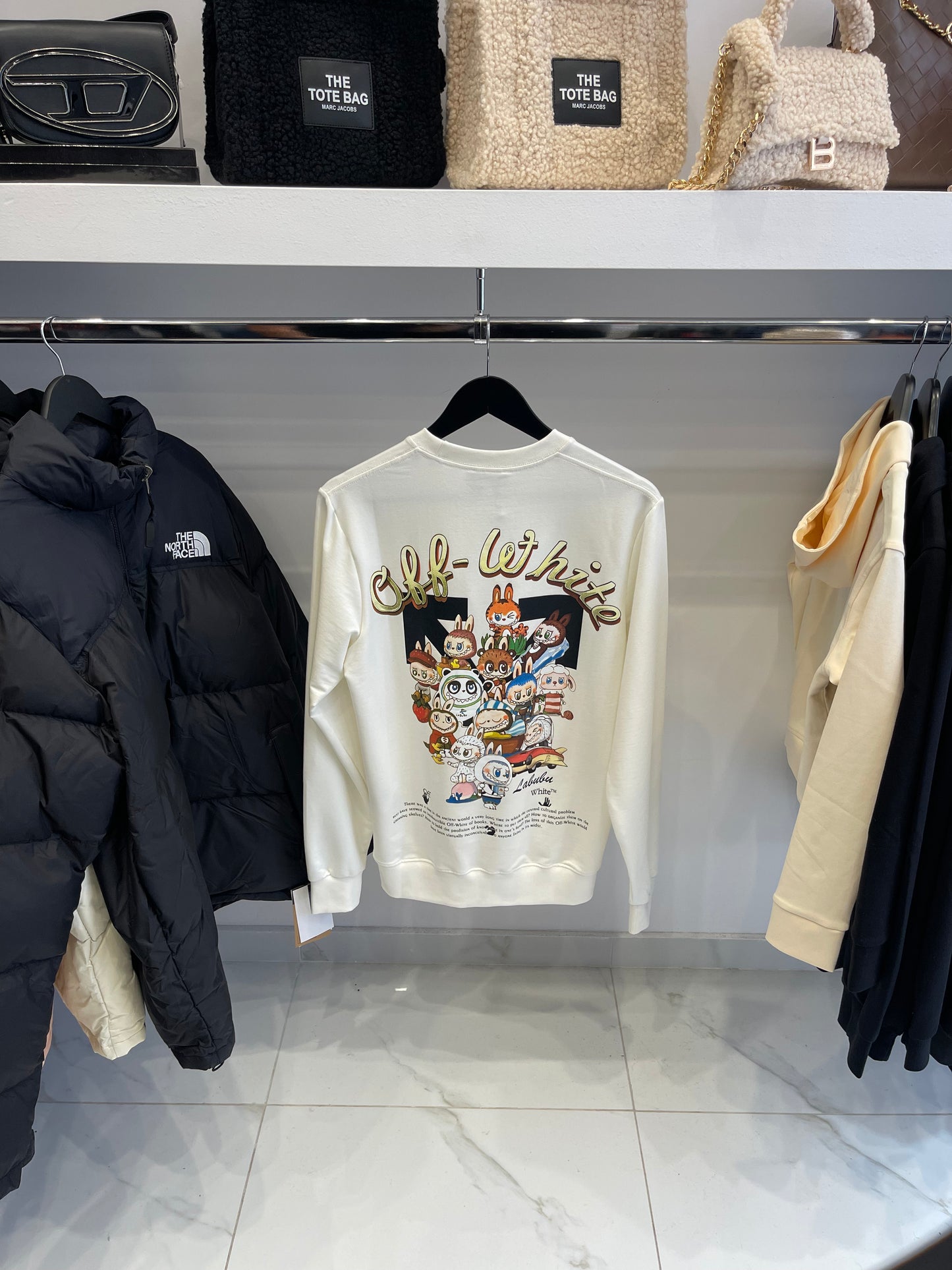Sweatshirt Off White - Beige La Bubu