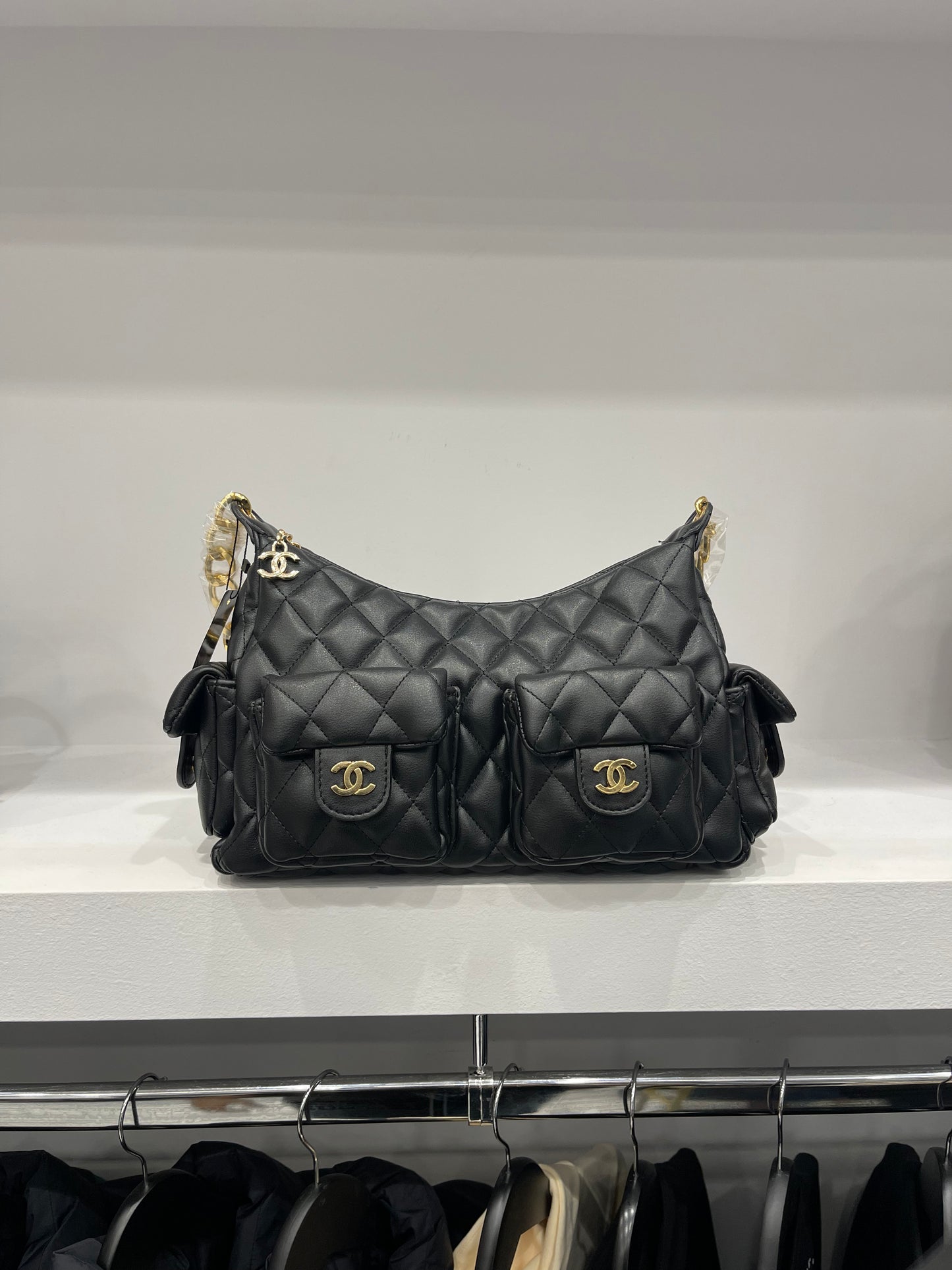 Chanel Fragola Shoulder Bag - Black