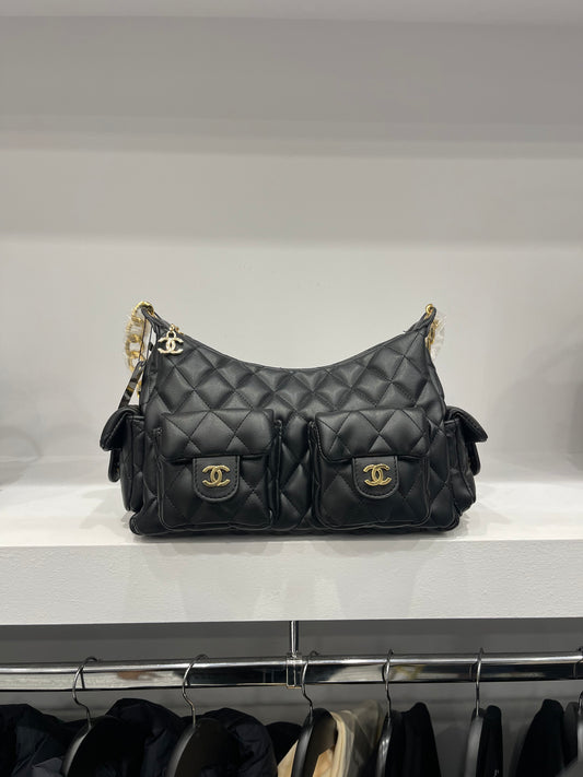 Chanel Fragola Shoulder Bag - Black