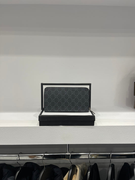 Gucci Wallet GG Supreme Canvas Blue