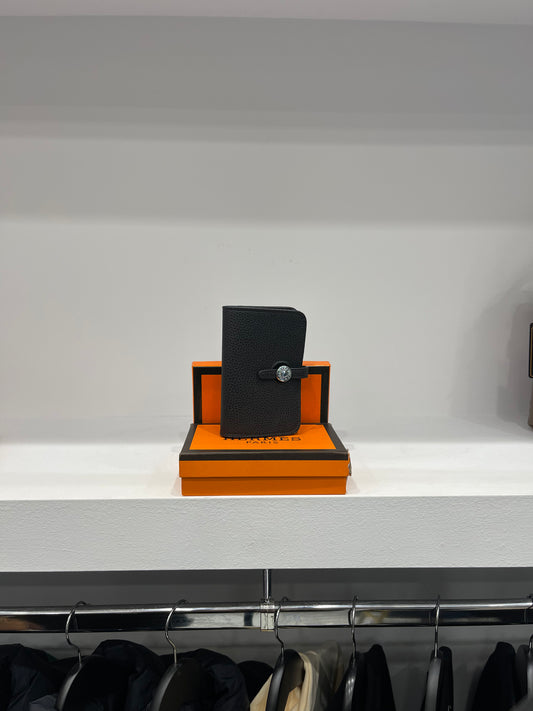 Hermes Dogon Duo Wallet - Black