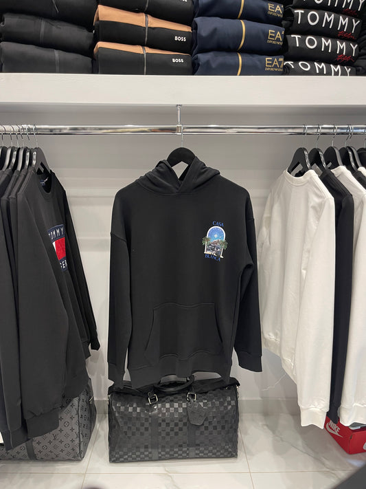 Sweatshirt Hoodie Casablanca - Black