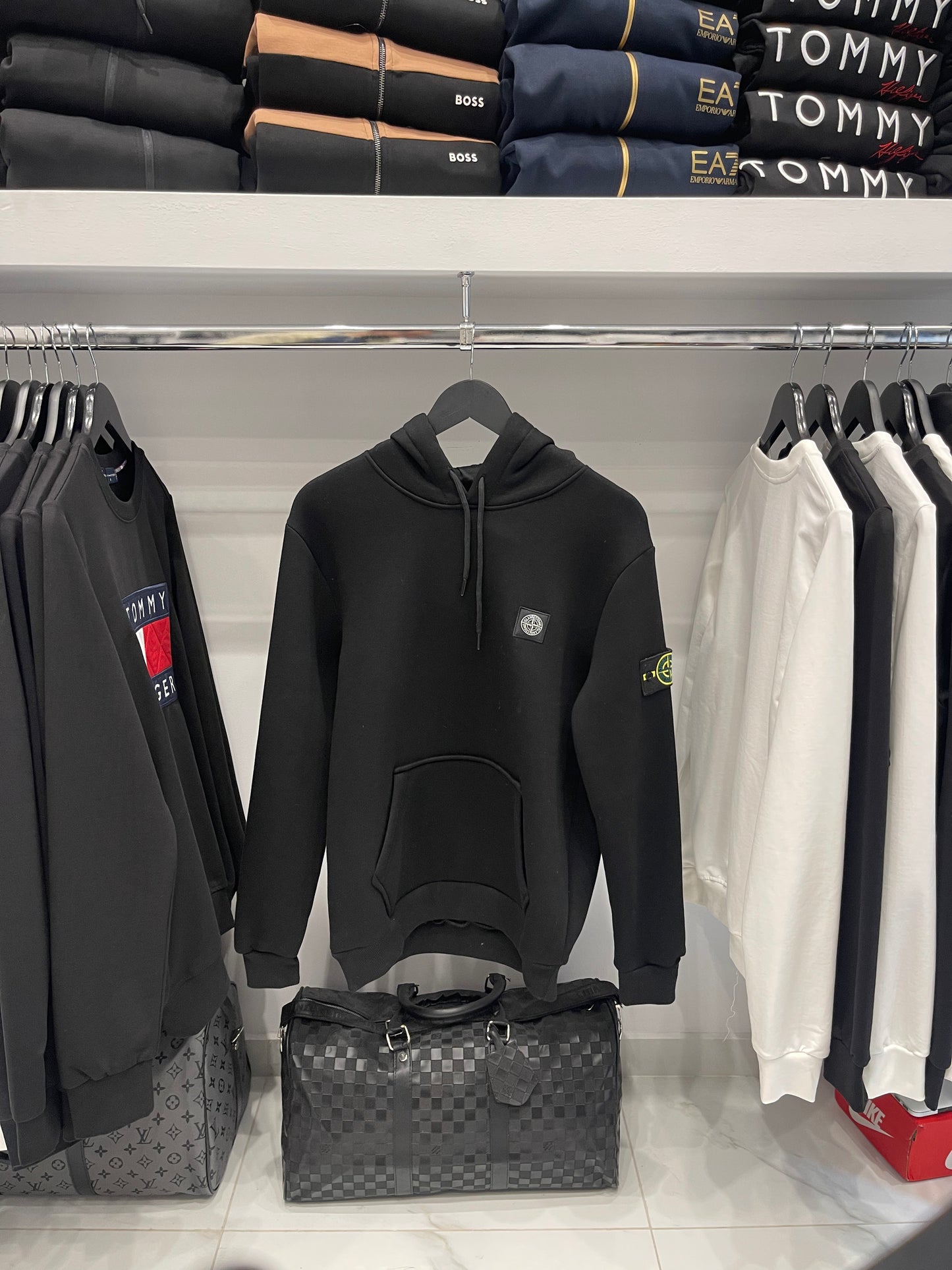 Sweatshirt Hoodie Stone Island - Black