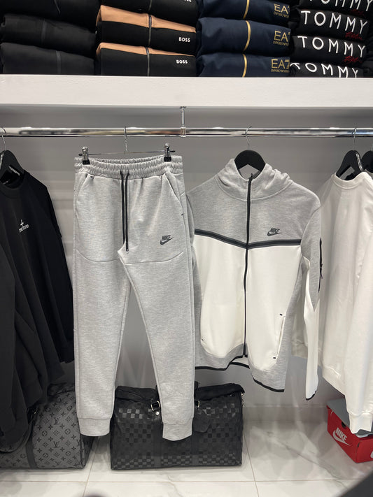 Σετ Tech Fleece - Grey White