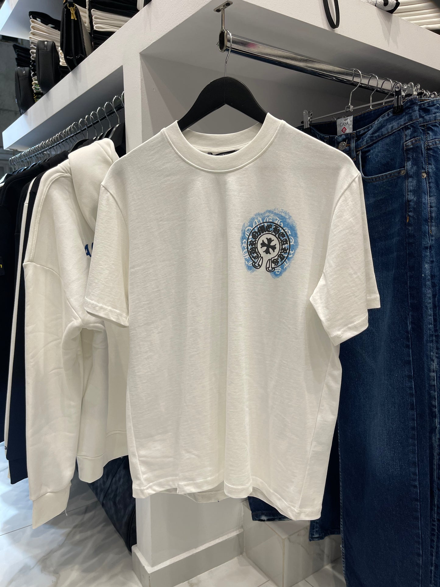 Chrome Hearts Horse Shoe White - T-Shirt