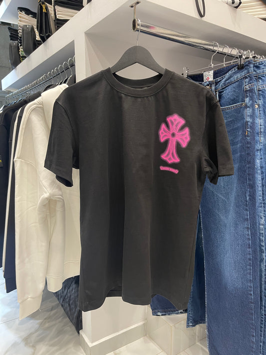 Chrome Hearts Graffiti Cross Black - T-Shirt