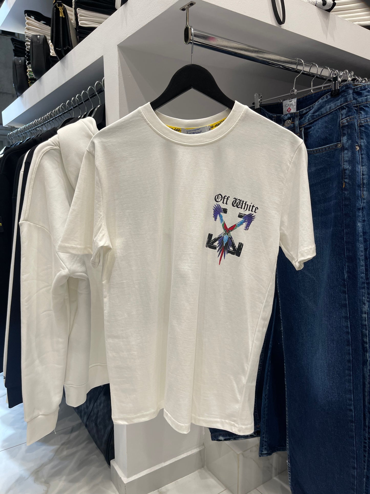 OffWhite Parrot White - T-Shirt