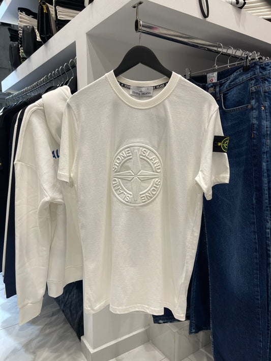 Stone Island Relief White - T-Shirt