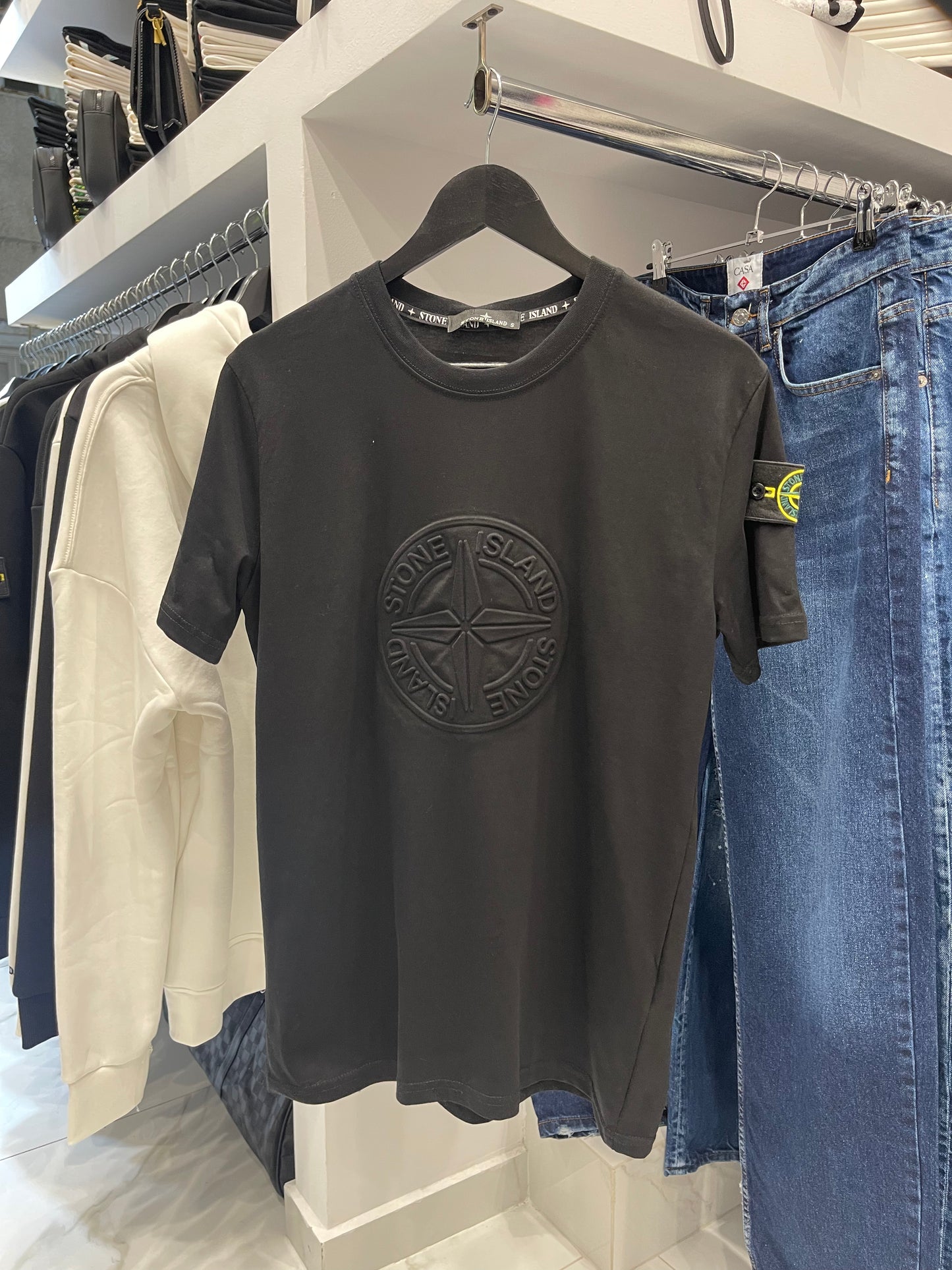 Stone Island Relief Black - T-Shirt