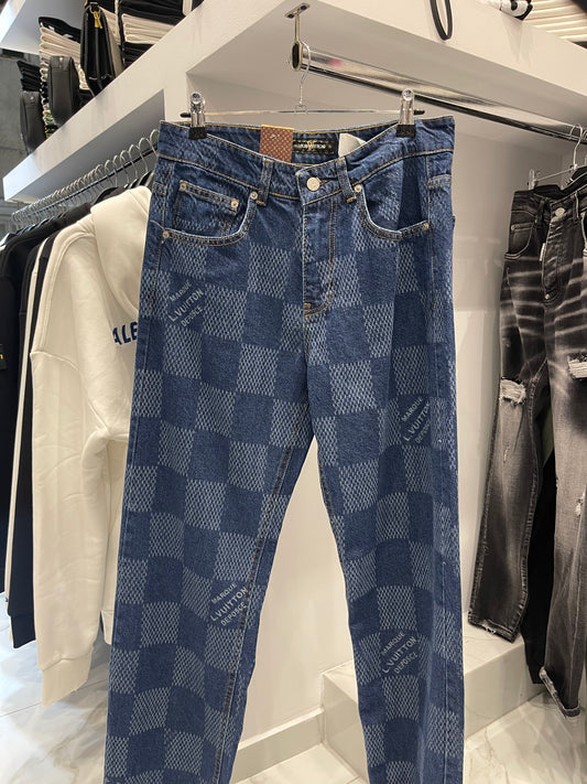 Louis Vuitton Blue Jean Damier Baggy