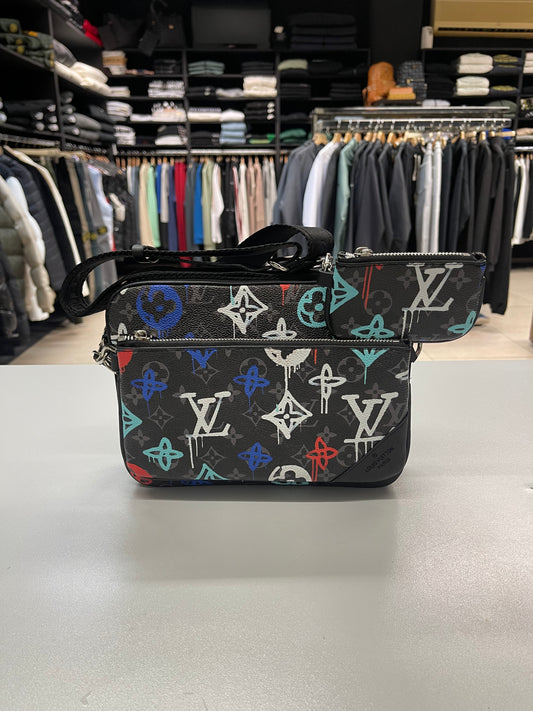 LV Graffiti Multicolor Spray Multi Monogram - Trio Messenger Bag