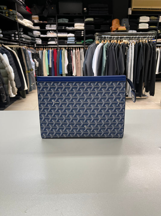 Goyard Pouch Blue - Handle Bag