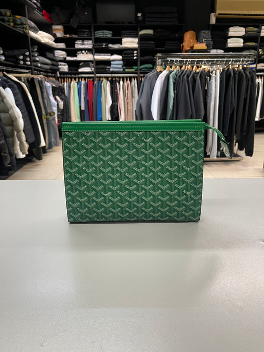 Goyard Pouch Green - Handle Bag
